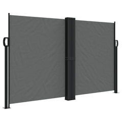 vidaXL Retractable Side Awning Anthracite 140x1000 cm 2