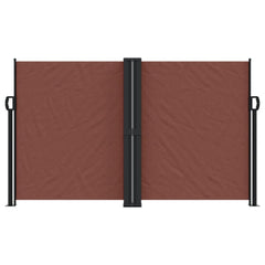 vidaXL Retractable Side Awning Brown 140x1000 cm 3