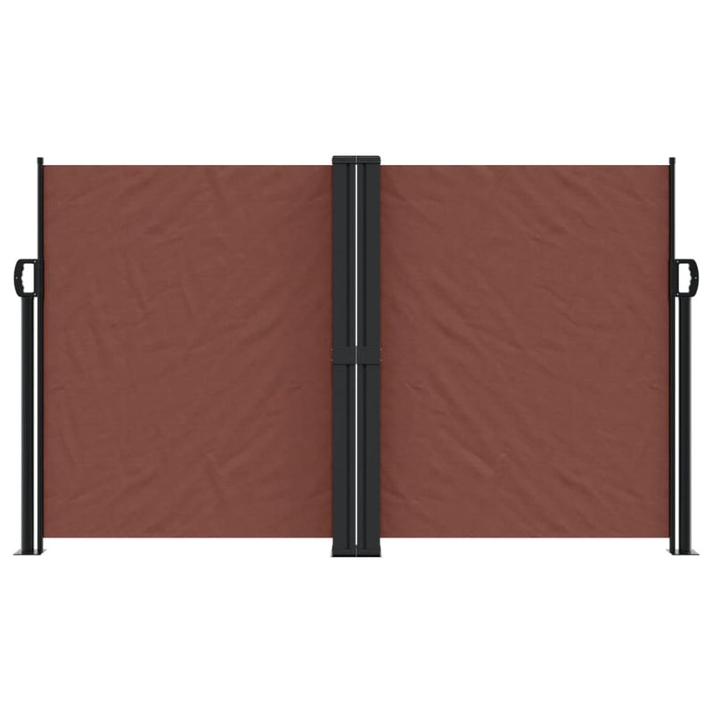 Retractable Side Awning Brown 140x1000 cm