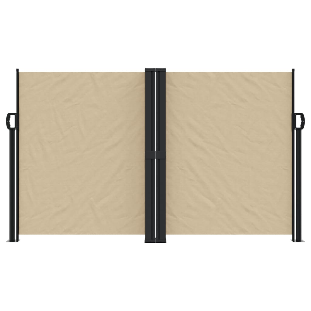 vidaXL Retractable Side Awning Beige 140x1000 cm 3
