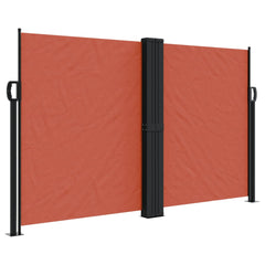 vidaXL Retractable Side Awning Terracotta 140x1000 cm 2