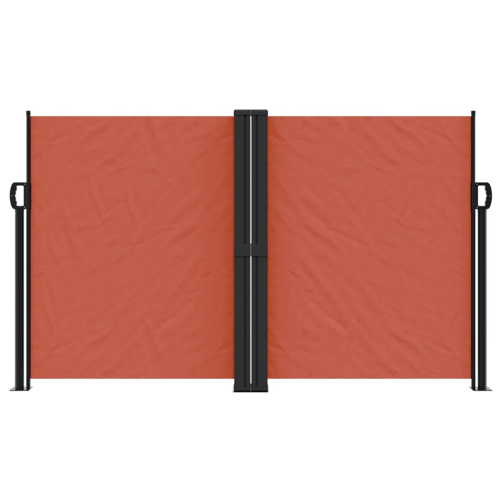vidaXL Retractable Side Awning Terracotta 140x1000 cm 3