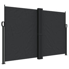 vidaXL Retractable Side Awning Black 160x1000 cm 2