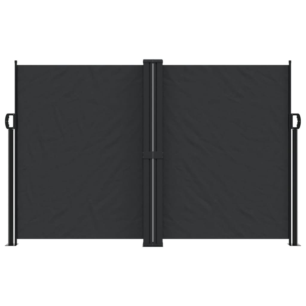 vidaXL Retractable Side Awning Black 160x1000 cm 3