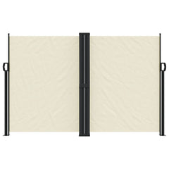 vidaXL Retractable Side Awning Cream 160x1000 cm 3