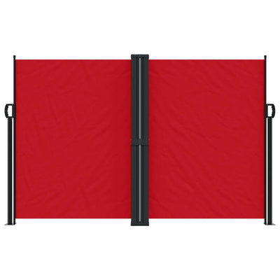 Retractable Side Awning Red 160x1000 cm