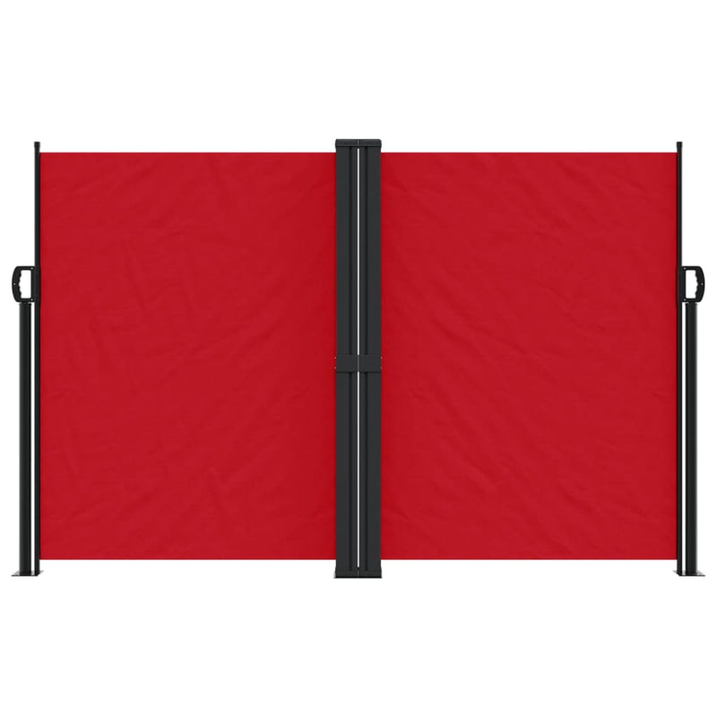 Retractable Side Awning Red 160x1000 cm