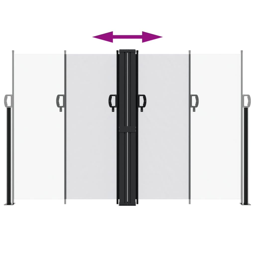 vidaXL Retractable Side Awning White 160x1000 cm 5