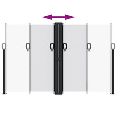 vidaXL Retractable Side Awning White 160x1000 cm 5