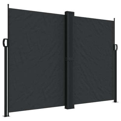 Retractable Side Awning Black 180x1000 cm