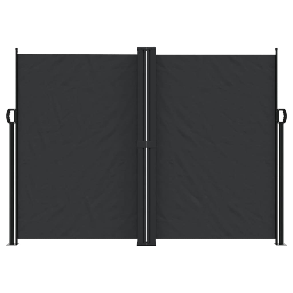 vidaXL Retractable Side Awning Black 180x1000 cm 3