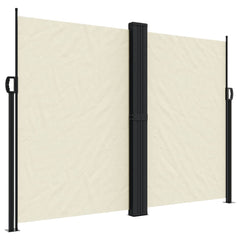 vidaXL Retractable Side Awning Cream 180x1000 cm 2