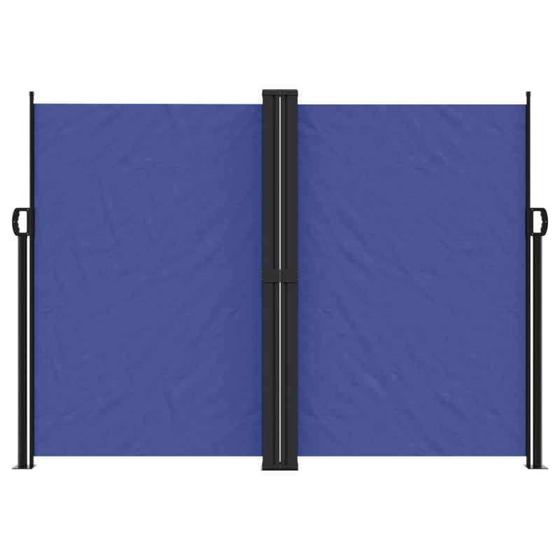 Retractable Side Awning Blue 180x1000 cm