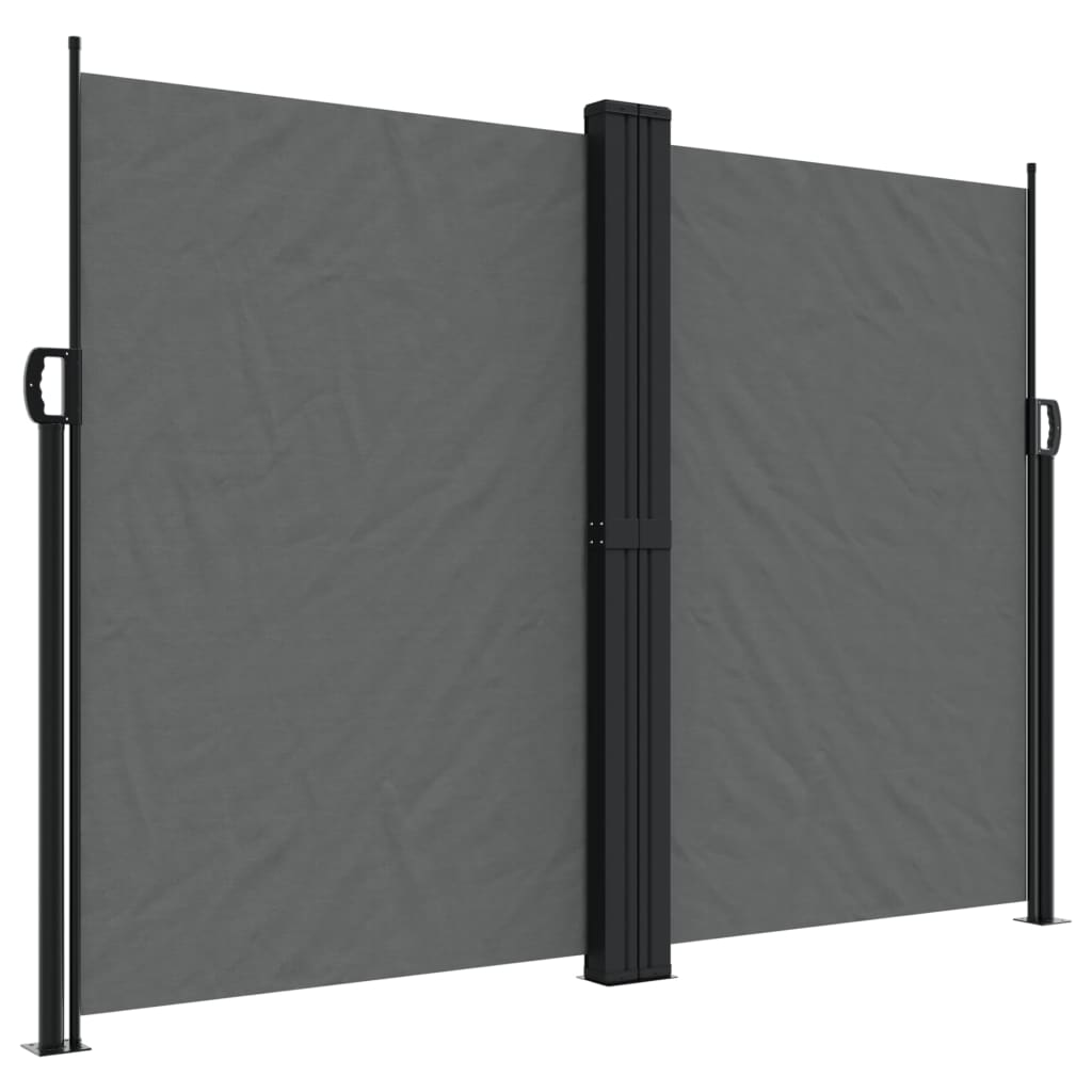 vidaXL Retractable Side Awning Anthracite 180x1000 cm 2