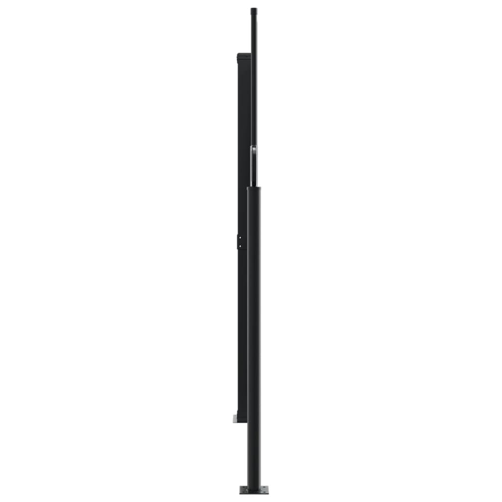 vidaXL Retractable Side Awning Brown 180x1000 cm 4