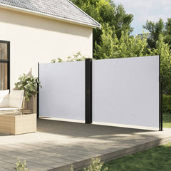 vidaXL Retractable Side Awning White 180x1000 cm 1