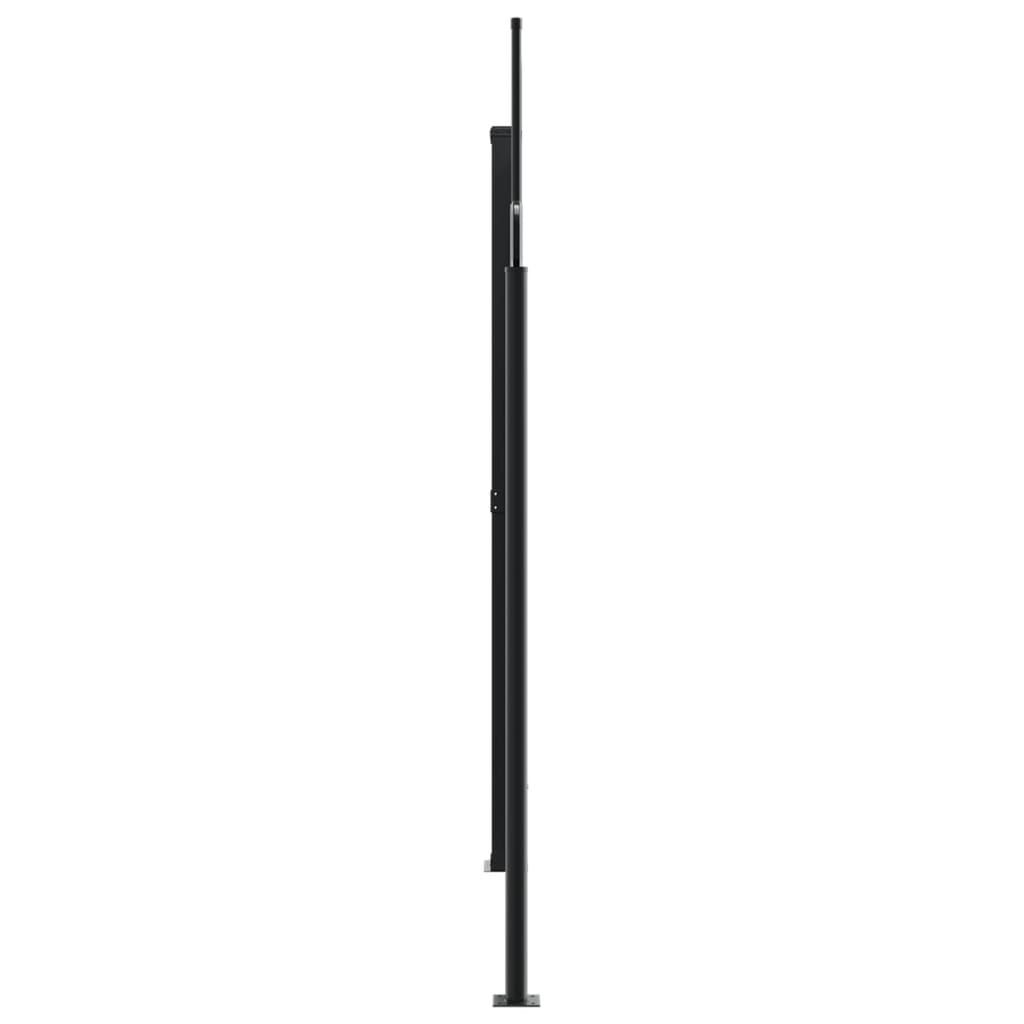 vidaXL Retractable Side Awning Cream 200x1000 cm 4