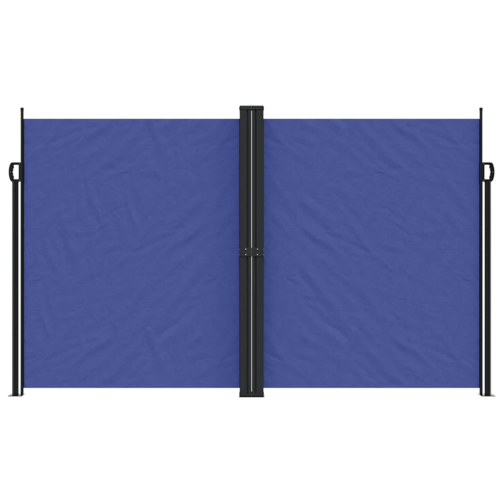 vidaXL Retractable Side Awning Blue 200x1000 cm 3