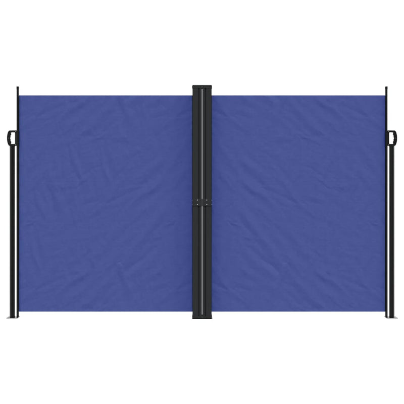 Retractable Side Awning Blue 200x1000 cm