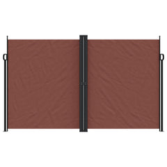 vidaXL Retractable Side Awning Brown 200x1000 cm 3