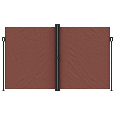 Retractable Side Awning Brown 200x1000 cm