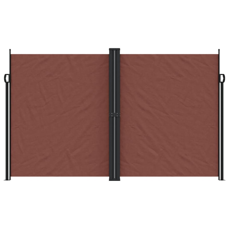 Retractable Side Awning Brown 200x1000 cm