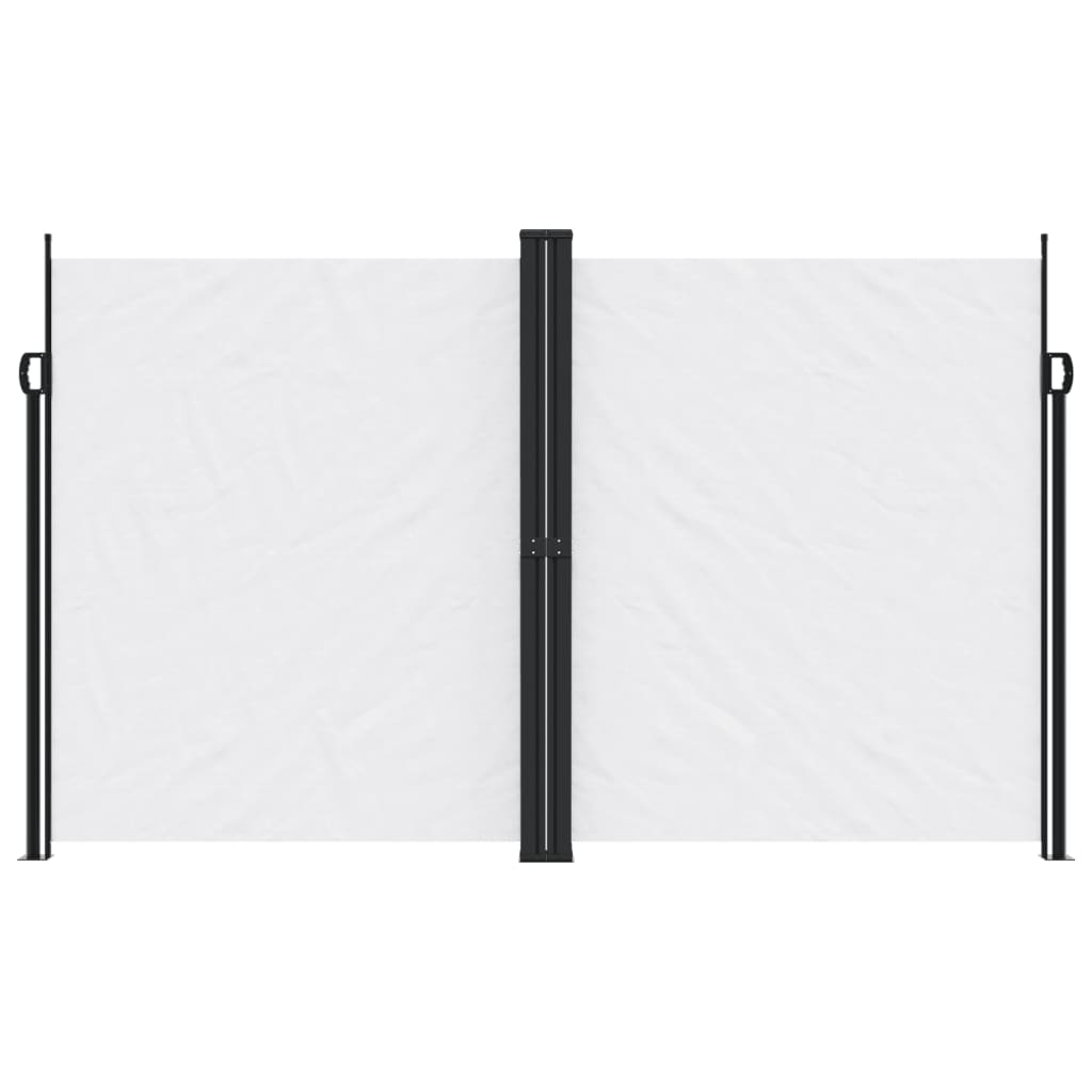 vidaXL Retractable Side Awning White 200x1000 cm 3