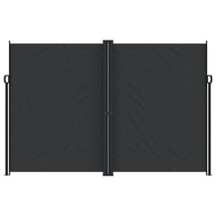 vidaXL Retractable Side Awning Black 220x1000 cm 3