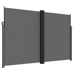 vidaXL Retractable Side Awning Anthracite 220x1000 cm 2