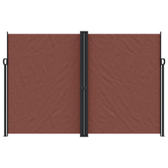 vidaXL Retractable Side Awning Brown 220x1000 cm 3