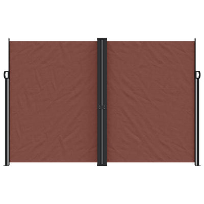 Retractable Side Awning Brown 220x1000 cm