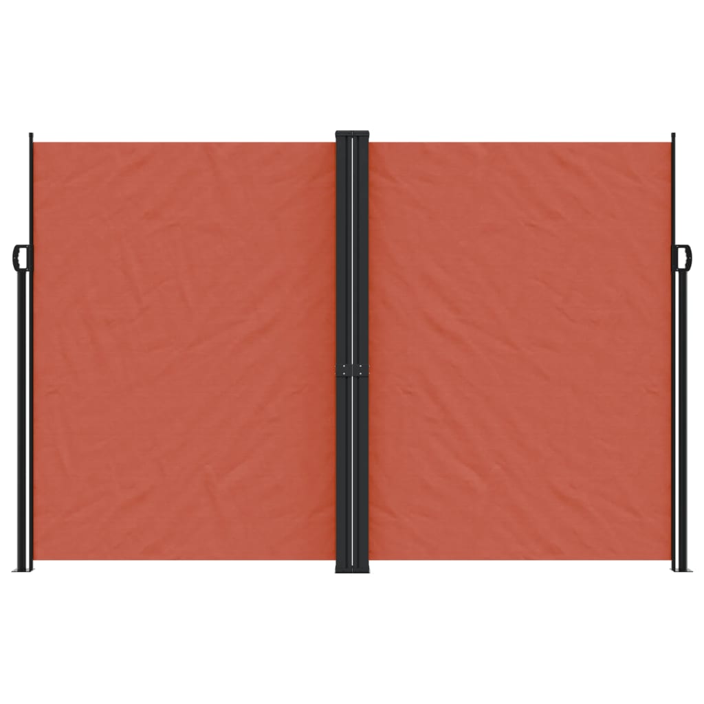 vidaXL Retractable Side Awning Terracotta 220x1000 cm 3