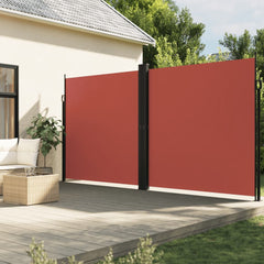 vidaXL Retractable Side Awning Terracotta 220x1000 cm 1