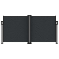 vidaXL Retractable Side Awning Black 120x1200 cm 3