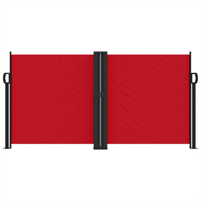 Retractable Side Awning Red 120x1200 cm