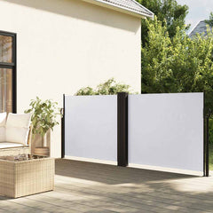 vidaXL Retractable Side Awning White 120x1200 cm 1