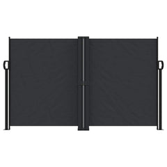 vidaXL Retractable Side Awning Black 140x1200 cm 3