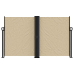 vidaXL Retractable Side Awning Beige 140x1200 cm 3