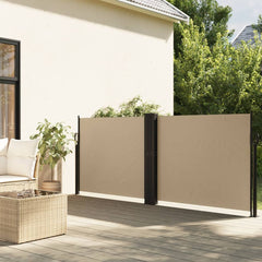 vidaXL Retractable Side Awning Beige 140x1200 cm 1