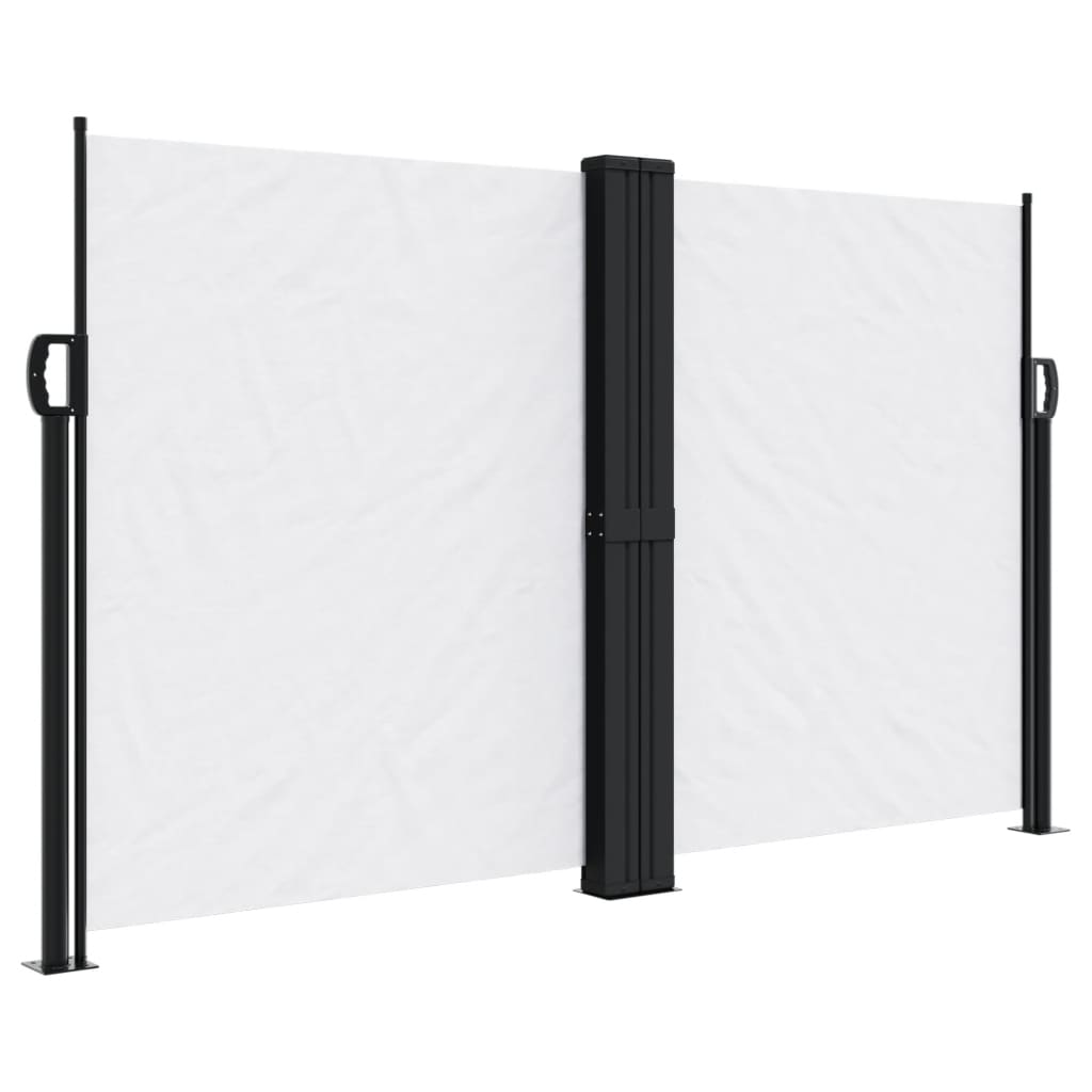 vidaXL Retractable Side Awning White 140x1200 cm 2