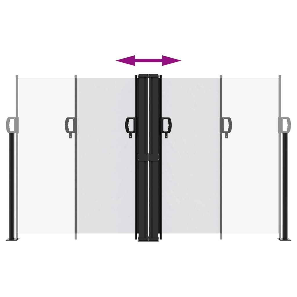 vidaXL Retractable Side Awning White 140x1200 cm 5
