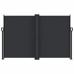 vidaXL Retractable Side Awning Black 160x1200 cm 3