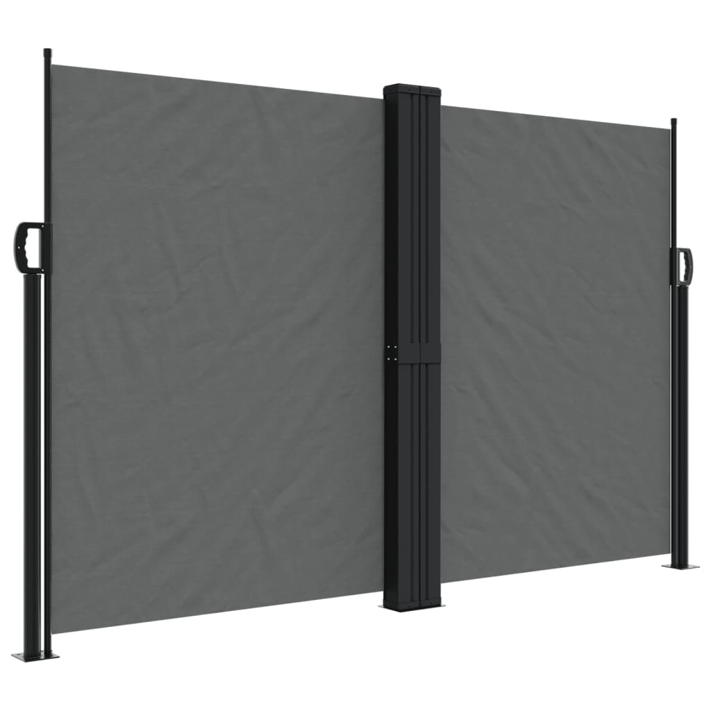 vidaXL Retractable Side Awning Anthracite 160x1200 cm 2