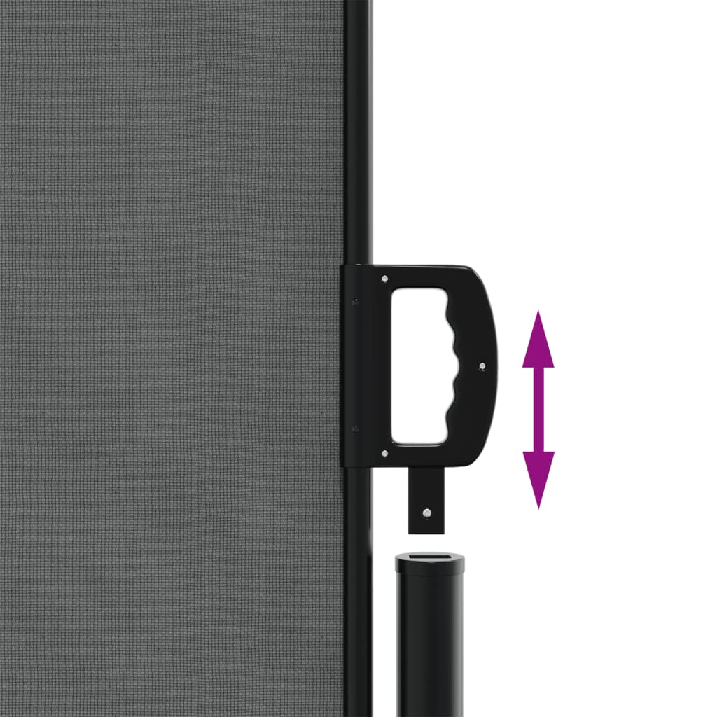 vidaXL Retractable Side Awning Anthracite 160x1200 cm 6