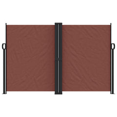 vidaXL Retractable Side Awning Brown 160x1200 cm 3