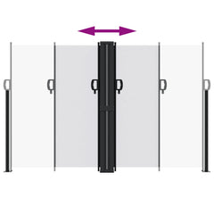 vidaXL Retractable Side Awning White 160x1200 cm 5