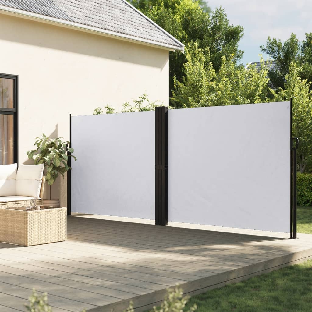 vidaXL Retractable Side Awning White 160x1200 cm 1