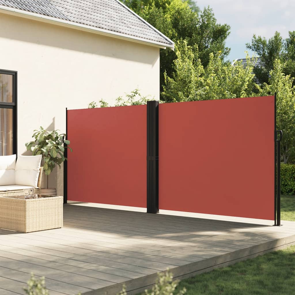 vidaXL Retractable Side Awning Terracotta 160x1200 cm 1