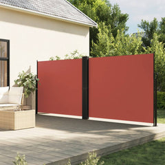 vidaXL Retractable Side Awning Terracotta 160x1200 cm 1