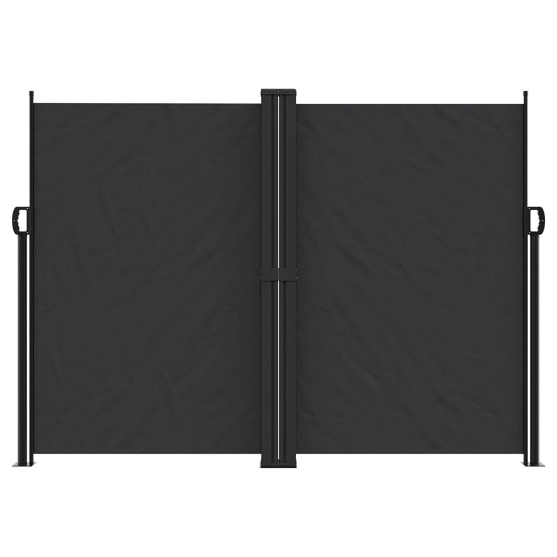 Retractable Side Awning Black 180x1200 cm